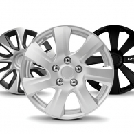 ABS Wheel Cover (Taiwan) - 80-1295 - Silver with Chrome Ring (15")